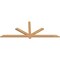 Ekena Millwork Kennewick Timber Gable Bracket, Western Red Cedar, 84"W x 31"H x 1 1/2"D x 3 1/2"F, 9/12 Pitch GBW084X31X0204KEN00SWR - alternate 4